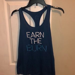 Earn the burn Nike Athletic Tank Top